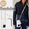 Bandolier 2022-23FW Plain Leather Co-ord Logo IPhone 13 IPhone 13 Pro For Women White/silver(airpod 3) X Iphone 13 Pro