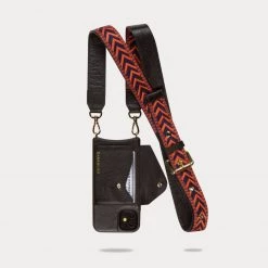 Bandolier Unisex Plain Leather IPhone X IPhone XS IPhone XS Max For Women Orange/navy X Iphone 12 Pro Max -Bandolier Online Shop org 8133