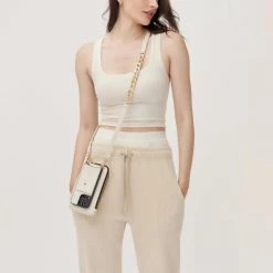 Bandolier Plain Leather IPhone 13 IPhone 13 Mini IPhone 13 Pro For Women Stone/gold X Iphone 13 -Bandolier Online Shop org 8168