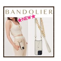 Bandolier Chain Plain Leather Logo IPhone 13 IPhone 13 Mini For Women Stone/gold X Iphone 13 Pro Max