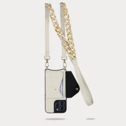 Bandolier Chain Plain Leather Logo IPhone 13 IPhone 13 Mini For Women Stone/gold X Iphone 13 Pro Max -Bandolier Online Shop org 8183