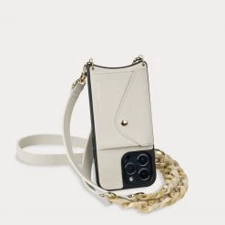 Bandolier Chain Plain Leather Logo IPhone 13 IPhone 13 Mini For Women Stone/gold X Iphone 13 Pro Max -Bandolier Online Shop org 8184