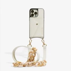 Bandolier Chain Plain Leather Logo IPhone 13 IPhone 13 Mini For Women Stone/gold X Iphone 13 Pro Max -Bandolier Online Shop org 8186