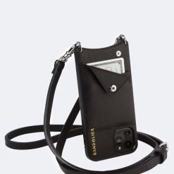 Bandolier 2020 Cruise Unisex Street Style Plain Leather IPhone 8 IPhone 8 Plus For Women Black/silver X Iphone12promax -Bandolier Online Shop org 8224