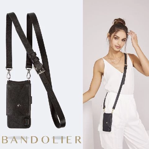 Bandolier 2020 Cruise Unisex Street Style Plain Leather IPhone 8 IPhone 8 Plus For Women Black/silver X Iphonexs/x 1 Bandolier 2020 Cruise Unisex Street Style Plain Leather IPhone 8 IPhone 8 Plus For Women Black/silver X Iphonexs/x