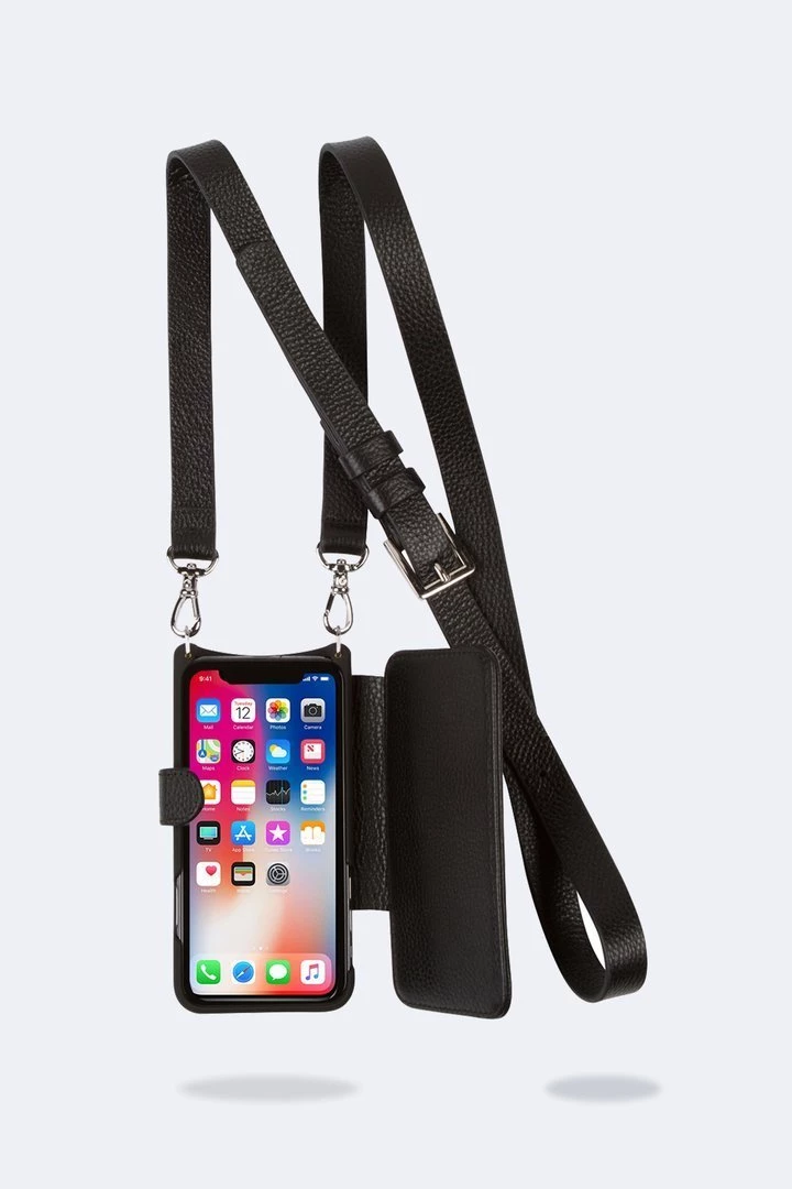 Bandolier 2020 Cruise Unisex Street Style Plain Leather IPhone 8 IPhone 8 Plus For Women Black/silver X Iphonexs/x 3 Bandolier 2020 Cruise Unisex Street Style Plain Leather IPhone 8 IPhone 8 Plus For Women Black/silver X Iphonexs/x - Image 3