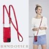 Bandolier 2020 Cruise Unisex Street Style Plain Leather IPhone 8 IPhone 8 Plus For Women Red/silver X Iphonexs/x
