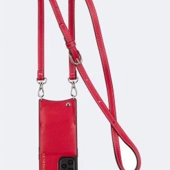 Bandolier 2020 Cruise Unisex Street Style Plain Leather IPhone 8 IPhone 8 Plus For Women Red/silver X Iphonexs/x -Bandolier Online Shop org 8271