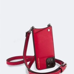 Bandolier 2020 Cruise Unisex Street Style Plain Leather IPhone 8 IPhone 8 Plus For Women Red/silver X Iphonexs/x -Bandolier Online Shop org 8276