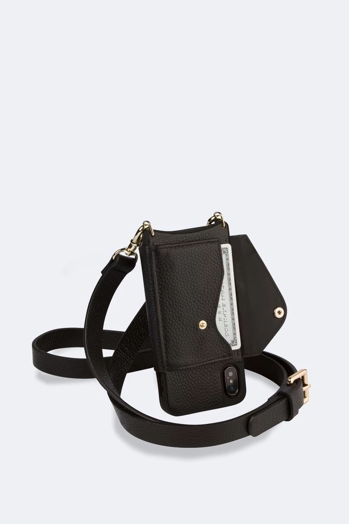 Bandolier 2020 Cruise Unisex Street Style Plain Leather IPhone 8 IPhone 8 Plus For Women Black/gold X Iphone11promax 19 Bandolier 2020 Cruise Unisex Street Style Plain Leather IPhone 8 IPhone 8 Plus For Women Black/gold X Iphone11promax - Image 19