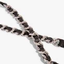 Bandolier 2022 SS Chain Leather Smart Phone Cases For Women Black/silver X One Size -Bandolier Online Shop org 8317