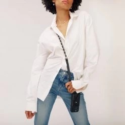 Bandolier 2022 SS Chain Leather Smart Phone Cases For Women Black/silver X One Size -Bandolier Online Shop org 8323