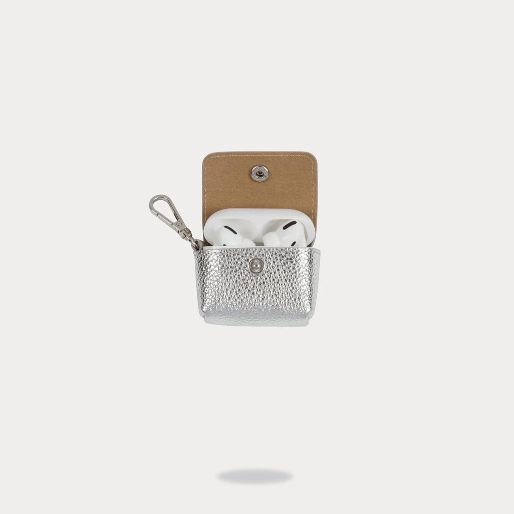 Bandolier Unisex Plain Leather Bridal Metallic Tech Accessories For Women Black/silver X Airpod Regular 19 Bandolier Unisex Plain Leather Bridal Metallic Tech Accessories For Women Black/silver X Airpod Regular - Image 19