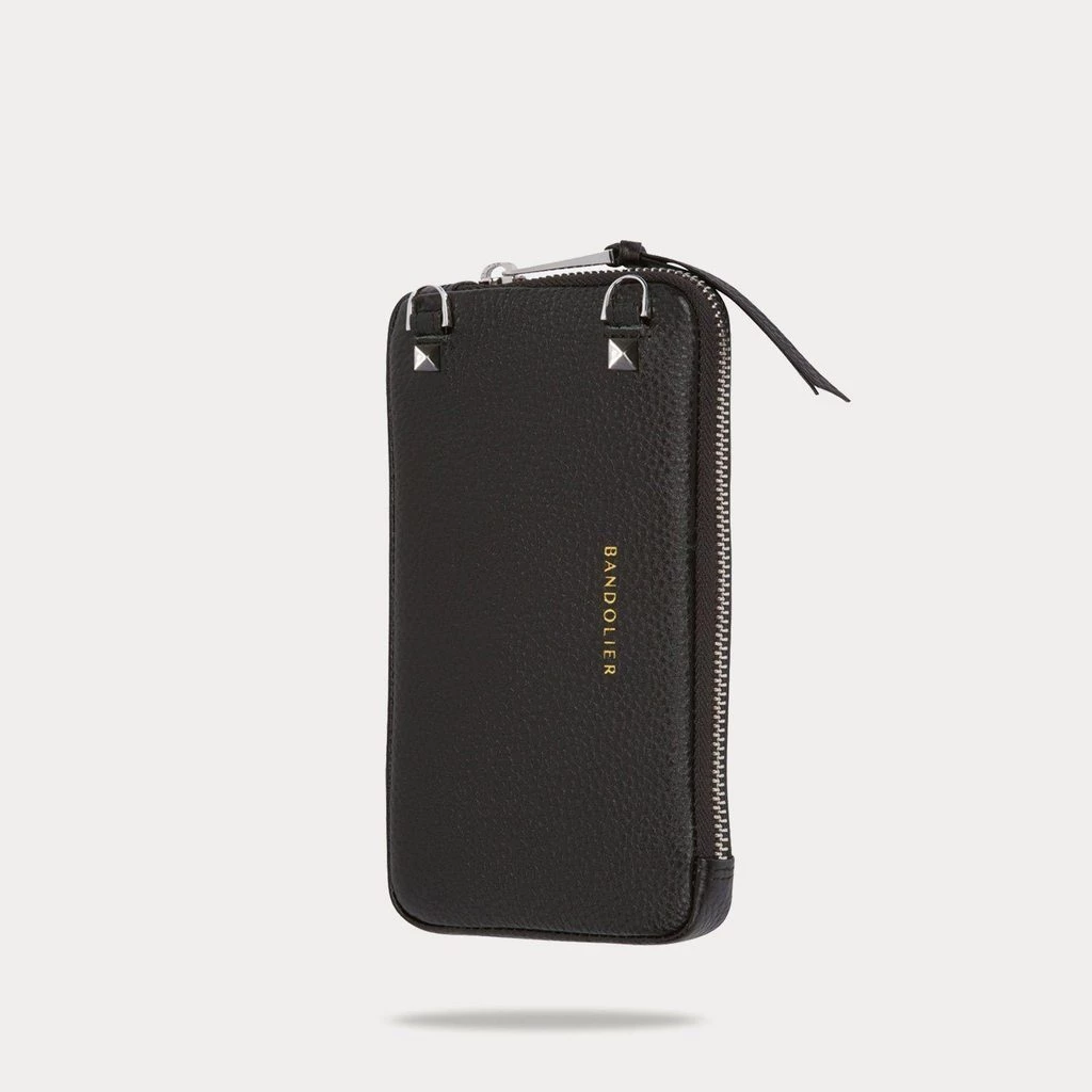 Bandolier Unisex Plain Leather Bridal Logo Tech Accessories For Women Greige/silver X One Size 7 Bandolier Unisex Plain Leather Bridal Logo Tech Accessories For Women Greige/silver X One Size - Image 7