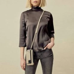 Bandolier Unisex Plain Leather Bridal Logo Tech Accessories For Women Greige/silver X One Size 30 Bandolier Unisex Plain Leather Bridal Logo Tech Accessories For Women Greige/silver X One Size -Bandolier Online Shop org 8367