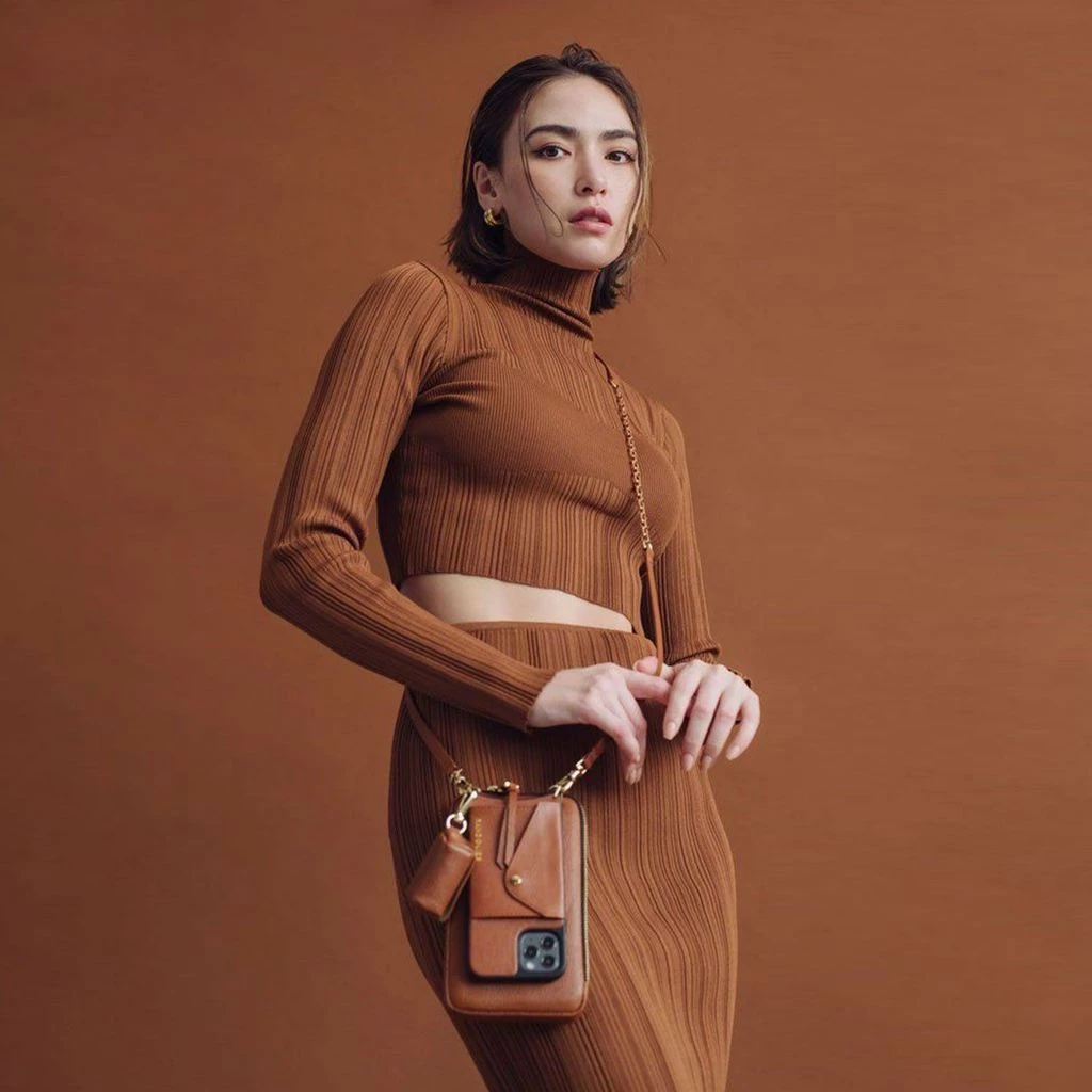 Bandolier Unisex Plain Leather Bridal Logo Tech Accessories For Women Greige/silver X One Size 13 Bandolier Unisex Plain Leather Bridal Logo Tech Accessories For Women Greige/silver X One Size - Image 13