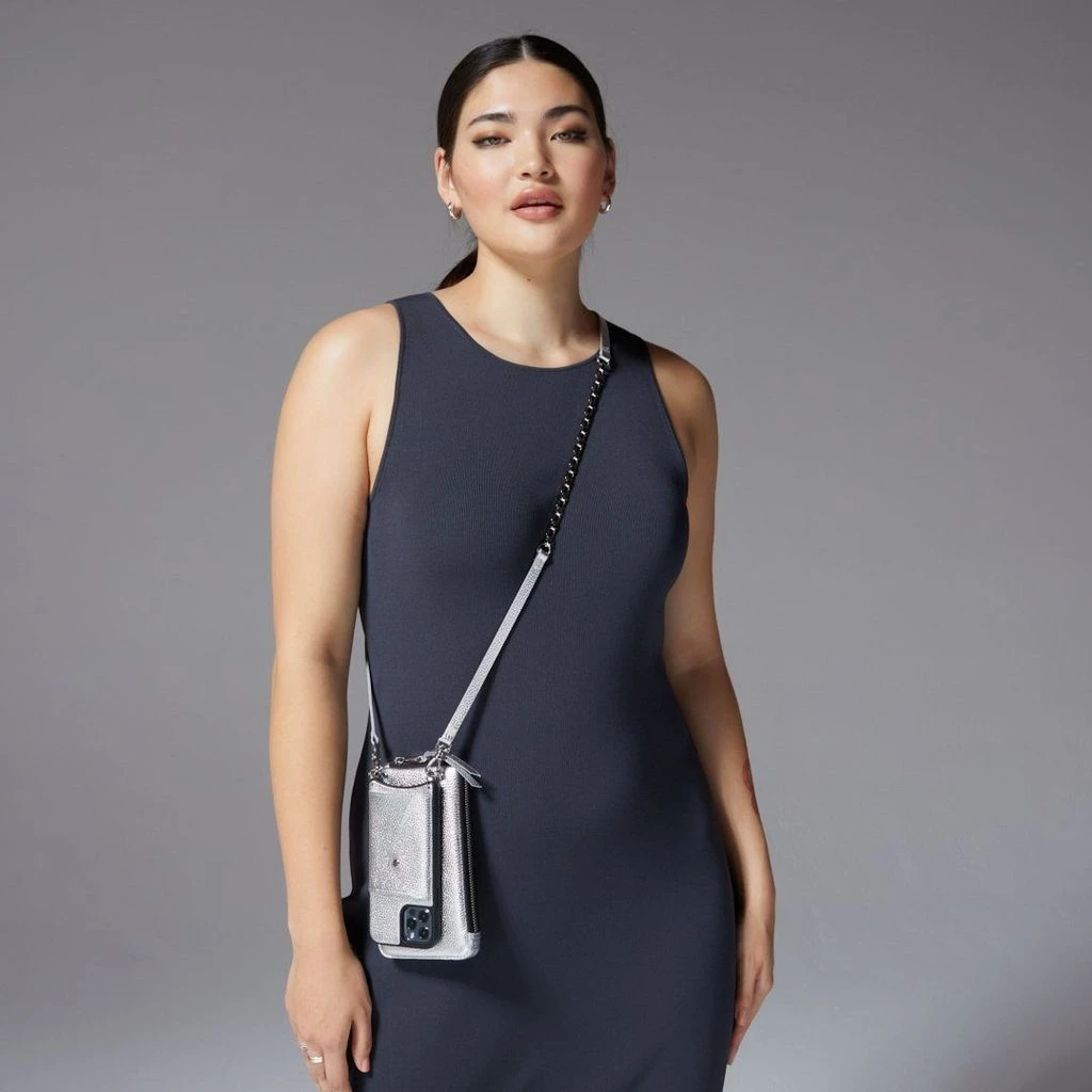 Bandolier Unisex Plain Leather Bridal Logo Tech Accessories For Women Greige/silver X One Size 16 Bandolier Unisex Plain Leather Bridal Logo Tech Accessories For Women Greige/silver X One Size - Image 16