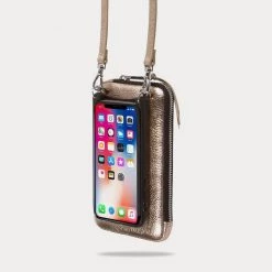 Bandolier Unisex Plain Leather Bridal Logo Tech Accessories For Women Greige/silver X One Size 38 Bandolier Unisex Plain Leather Bridal Logo Tech Accessories For Women Greige/silver X One Size -Bandolier Online Shop org 8375