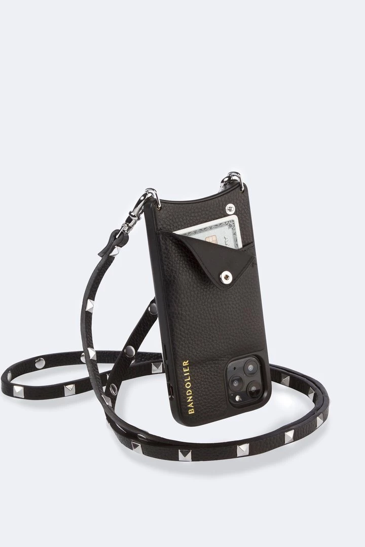 Bandolier 2020 Cruise Unisex Street Style Plain Leather IPhone 8 IPhone 8 Plus For Women Black/silver X Iphone13pro 5 Bandolier 2020 Cruise Unisex Street Style Plain Leather IPhone 8 IPhone 8 Plus For Women Black/silver X Iphone13pro - Image 5