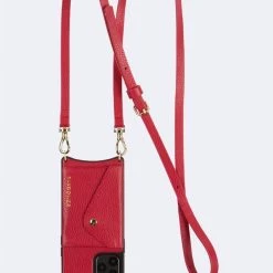 Bandolier 2020 Cruise Unisex Street Style Plain Leather IPhone 8 IPhone 8 Plus For Women Red/gold X Iphonexs/x -Bandolier Online Shop org 8431