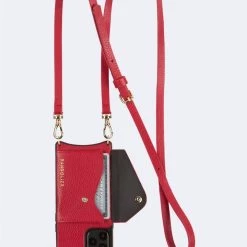 Bandolier 2020 Cruise Unisex Street Style Plain Leather IPhone 8 IPhone 8 Plus For Women Red/gold X Iphonexs/x -Bandolier Online Shop org 8432