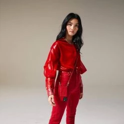 Bandolier 2020 Cruise Unisex Street Style Plain Leather IPhone 8 IPhone 8 Plus For Women Red/gold X Iphonexs/x -Bandolier Online Shop org 8437