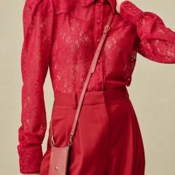 Bandolier 2020 Cruise Unisex Street Style Plain Leather IPhone 8 IPhone 8 Plus For Women Red/gold X Iphonexs/x -Bandolier Online Shop org 8438