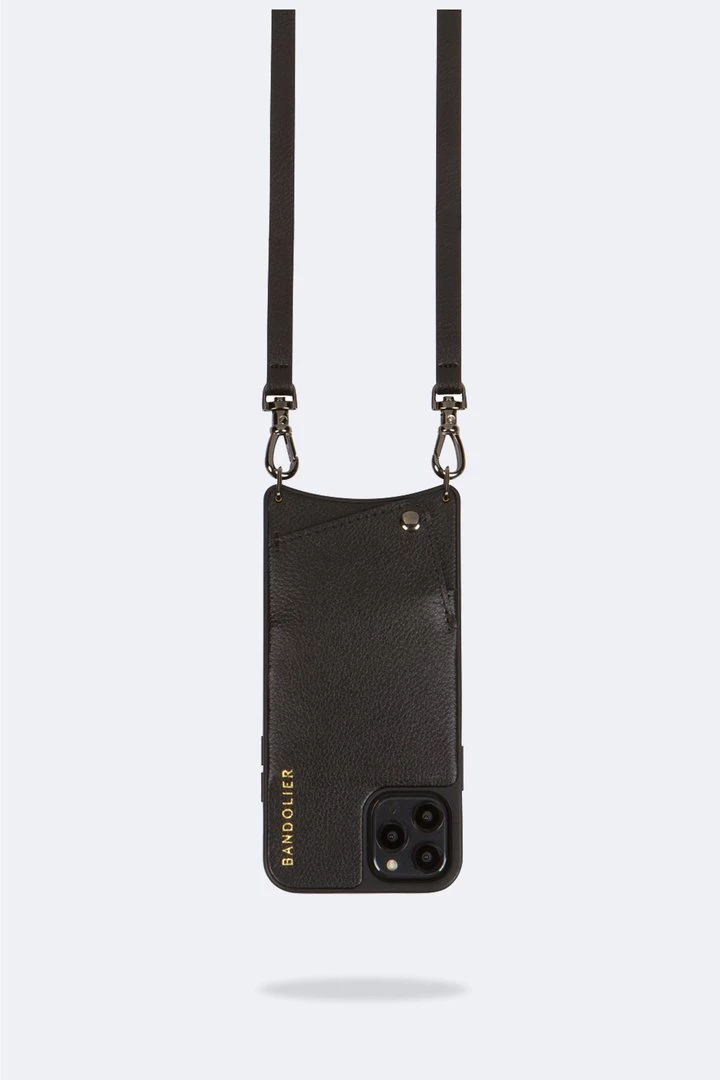 Bandolier 2020 Cruise Unisex Street Style Plain Leather IPhone 8 IPhone 8 Plus For Women Black/pewter(vegan) X Iphonexs/x 2 Bandolier 2020 Cruise Unisex Street Style Plain Leather IPhone 8 IPhone 8 Plus For Women Black/pewter(vegan) X Iphonexs/x - Image 2