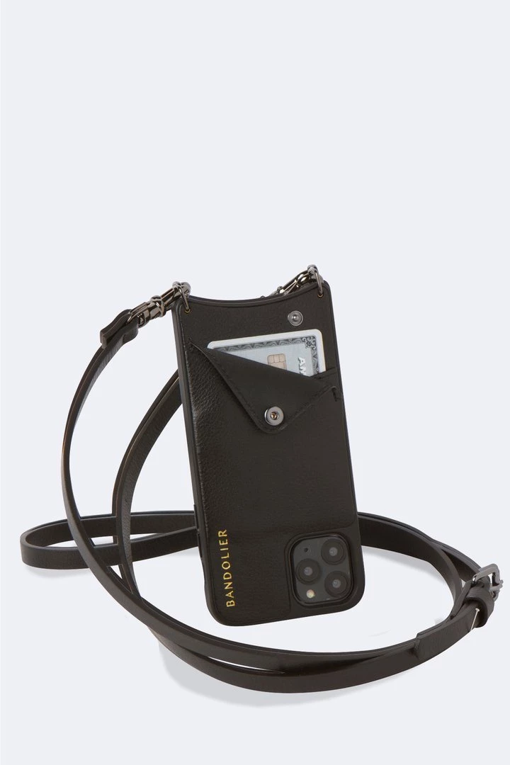 Bandolier 2020 Cruise Unisex Street Style Plain Leather IPhone 8 IPhone 8 Plus For Women Black/pewter(vegan) X Iphonexs/x 6 Bandolier 2020 Cruise Unisex Street Style Plain Leather IPhone 8 IPhone 8 Plus For Women Black/pewter(vegan) X Iphonexs/x - Image 6