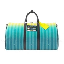 Louis Vuitton 2022-23FW Stripes 2WAY Bi-color Boston Bags For Men Blue/yellow (please Check) X One Size -Bandolier Online Shop org 8477