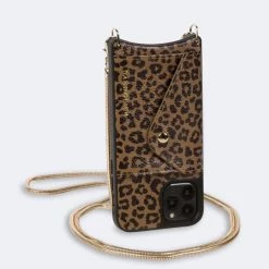 Bandolier Leopard Patterns Chain Leather IPhone 8 IPhone X IPhone XS For Women Dark Leopard/gold X Xs Max -Bandolier Online Shop org 8507
