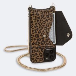 Bandolier Leopard Patterns Chain Leather IPhone 8 IPhone X IPhone XS For Women Dark Leopard/gold X Xs Max -Bandolier Online Shop org 8508