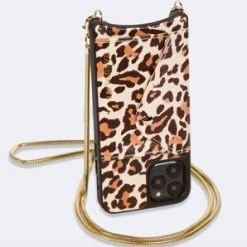 Bandolier Leopard Patterns Chain Leather IPhone 8 IPhone X IPhone XS For Women Dark Leopard/gold X Xs Max -Bandolier Online Shop org 8517