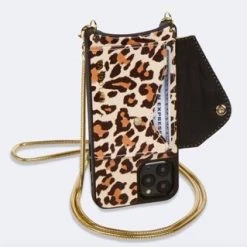 Bandolier Leopard Patterns Chain Leather IPhone 8 IPhone X IPhone XS For Women Dark Leopard/gold X Xs Max -Bandolier Online Shop org 8518