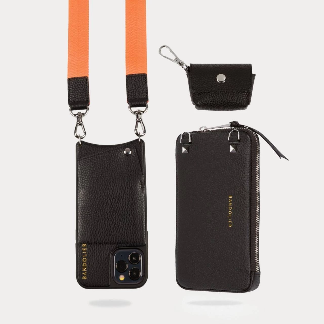 Bandolier Unisex Studded Street Style Plain Leather Co-ord IPhone 13 For Women Yellow/airpod Regular X Iphone 12/12 Pro 5 Bandolier Unisex Studded Street Style Plain Leather Co-ord IPhone 13 For Women Yellow/airpod Regular X Iphone 12/12 Pro - Image 5