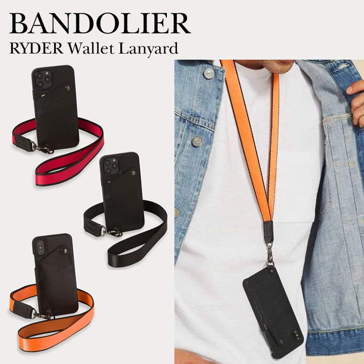 Bandolier Unisex Blended Fabrics Plain Leather IPhone X IPhone XS For Men Orange/pewter X Xs Max 1 Bandolier Unisex Blended Fabrics Plain Leather IPhone X IPhone XS For Men Orange/pewter X Xs Max