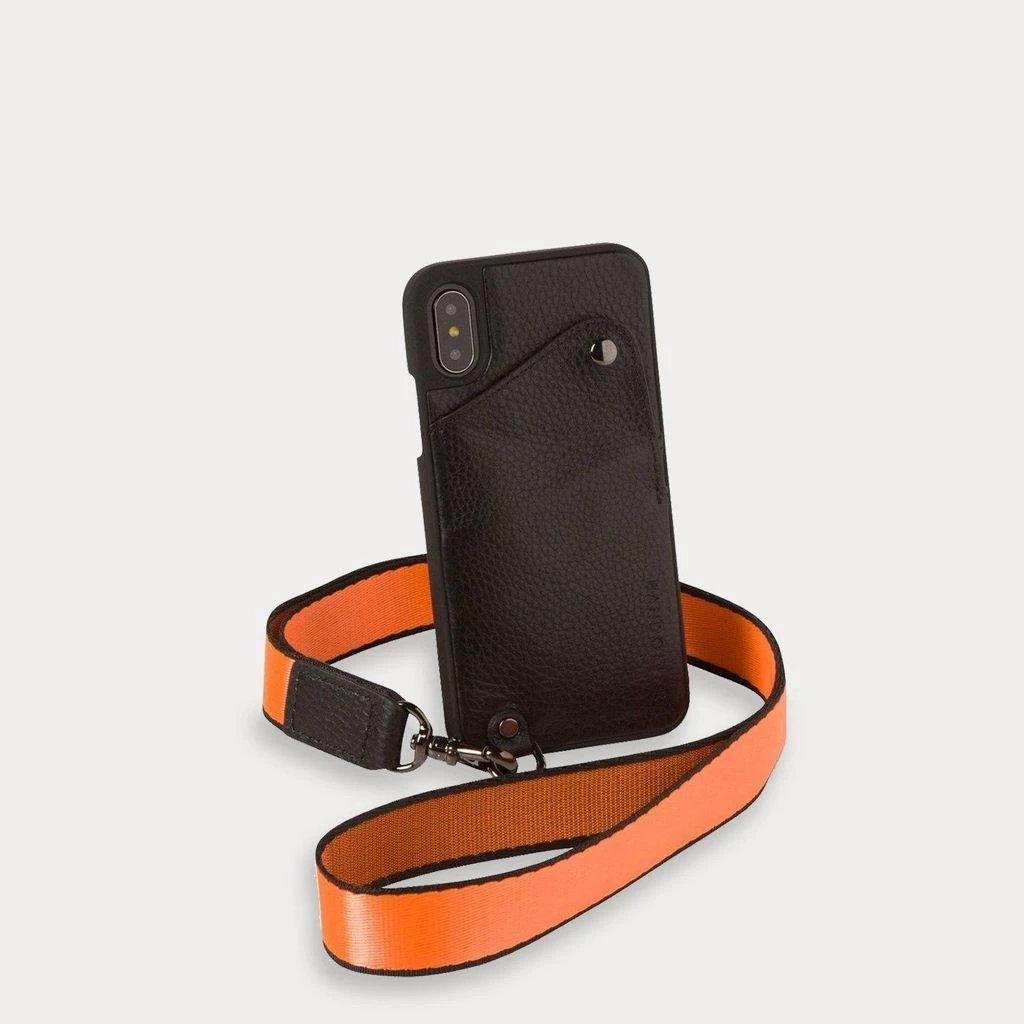 Bandolier Unisex Blended Fabrics Plain Leather IPhone X IPhone XS For Men Orange/pewter X Xs Max 15 Bandolier Unisex Blended Fabrics Plain Leather IPhone X IPhone XS For Men Orange/pewter X Xs Max - Image 15