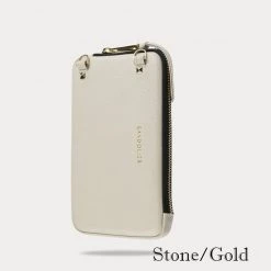 Bandolier Plain Leather Logo Smart Phone Cases For Women Creme/gold X One Size -Bandolier Online Shop org 8588