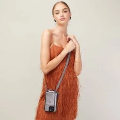 Bandolier Unisex Plain Leather Logo IPhone 13 IPhone 13 Mini For Women Metallic Pewter/silver X Iphone 13 Mini -Bandolier Online Shop org 8605