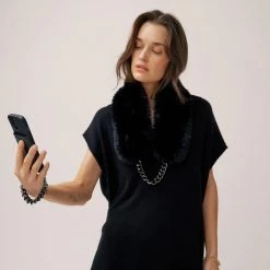 Bandolier 2020-21FW Chain Plain IPhone 8 Plus IPhone X IPhone XS IPhone XS Max For Women Black/pewter X Iphone 11 Pro Max -Bandolier Online Shop org 8637