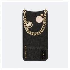 Bandolier Chain Plain Smart Phone Cases For Women Gold X One Size -Bandolier Online Shop org 8643