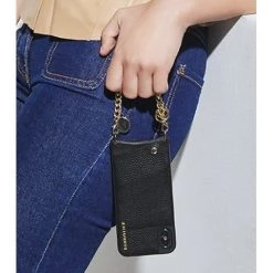 Bandolier Chain Plain Smart Phone Cases For Women Gold X One Size -Bandolier Online Shop org 8647