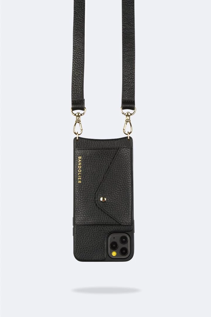 Bandolier 2020 Cruise Unisex Street Style Plain Leather IPhone 8 IPhone 8 Plus For Women Black/gold X Iphone6/7/8plus 2 Bandolier 2020 Cruise Unisex Street Style Plain Leather IPhone 8 IPhone 8 Plus For Women Black/gold X Iphone6/7/8plus - Image 2