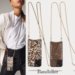 Bandolier Leopard Patterns Leather IPhone X IPhone XS IPhone XS Max For Women Light Leopard/gold X Iphone 12/12 Pro