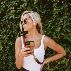 Bandolier 2020-21FW Unisex Street Style Plain Leather IPhone 8 IPhone 8 Plus For Women Tan/gold X Iphone13mini -Bandolier Online Shop org 8707