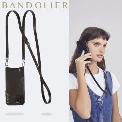 Bandolier 2020 Cruise Unisex Street Style Plain Leather IPhone 8 IPhone 8 Plus For Women Black/silver X Iphonexs/x