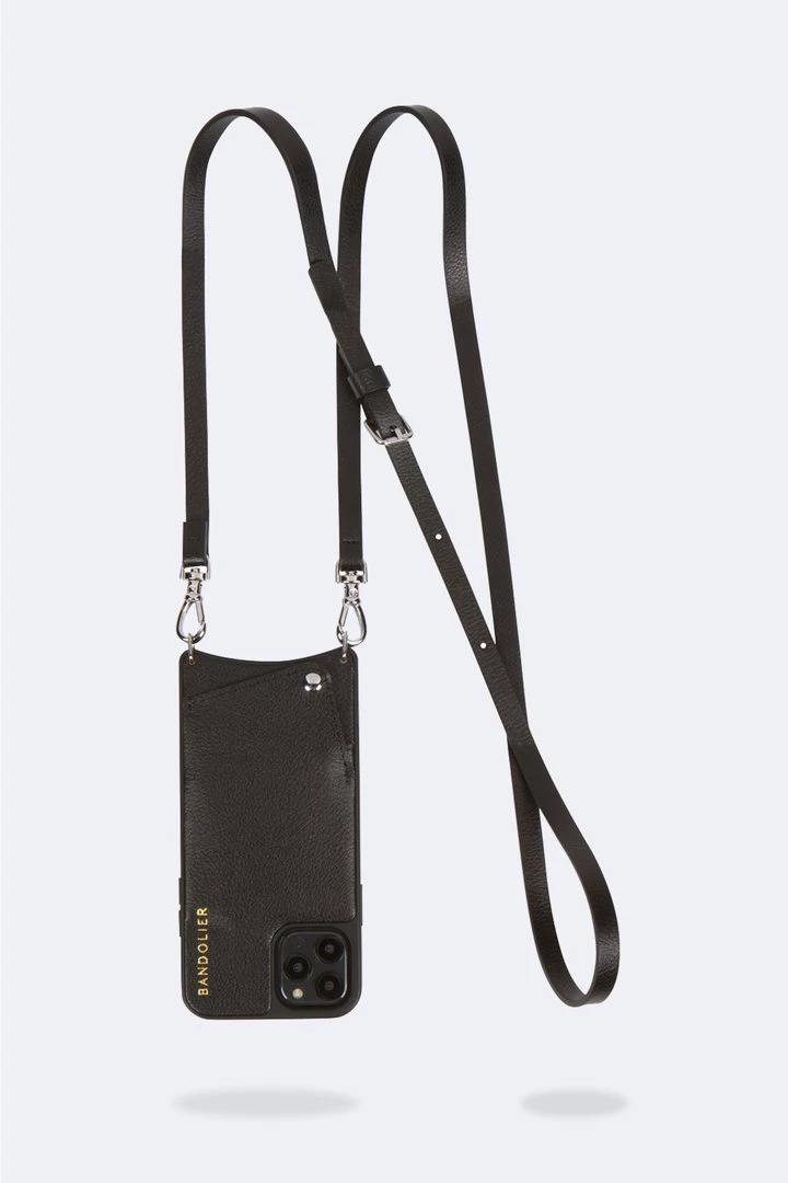 Bandolier 2020 Cruise Unisex Street Style Plain Leather IPhone 8 IPhone 8 Plus For Women Black/silver X Iphonexs/x 3 Bandolier 2020 Cruise Unisex Street Style Plain Leather IPhone 8 IPhone 8 Plus For Women Black/silver X Iphonexs/x - Image 3