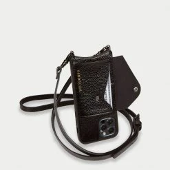 Bandolier 2021 SS Unisex Street Style Plain Leather IPhone 8 IPhone 8 Plus For Women Black/pewter X Iphone11promax -Bandolier Online Shop org 8729