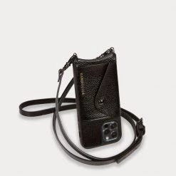 Bandolier 2021 SS Unisex Street Style Plain Leather IPhone 8 IPhone 8 Plus For Women Black/pewter X Iphone11promax -Bandolier Online Shop org 8730