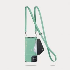 Bandolier 2021 SS Unisex Street Style Plain Leather IPhone 8 IPhone 8 Plus For Women Light Jade/silver X Iphone11pro -Bandolier Online Shop org 8735
